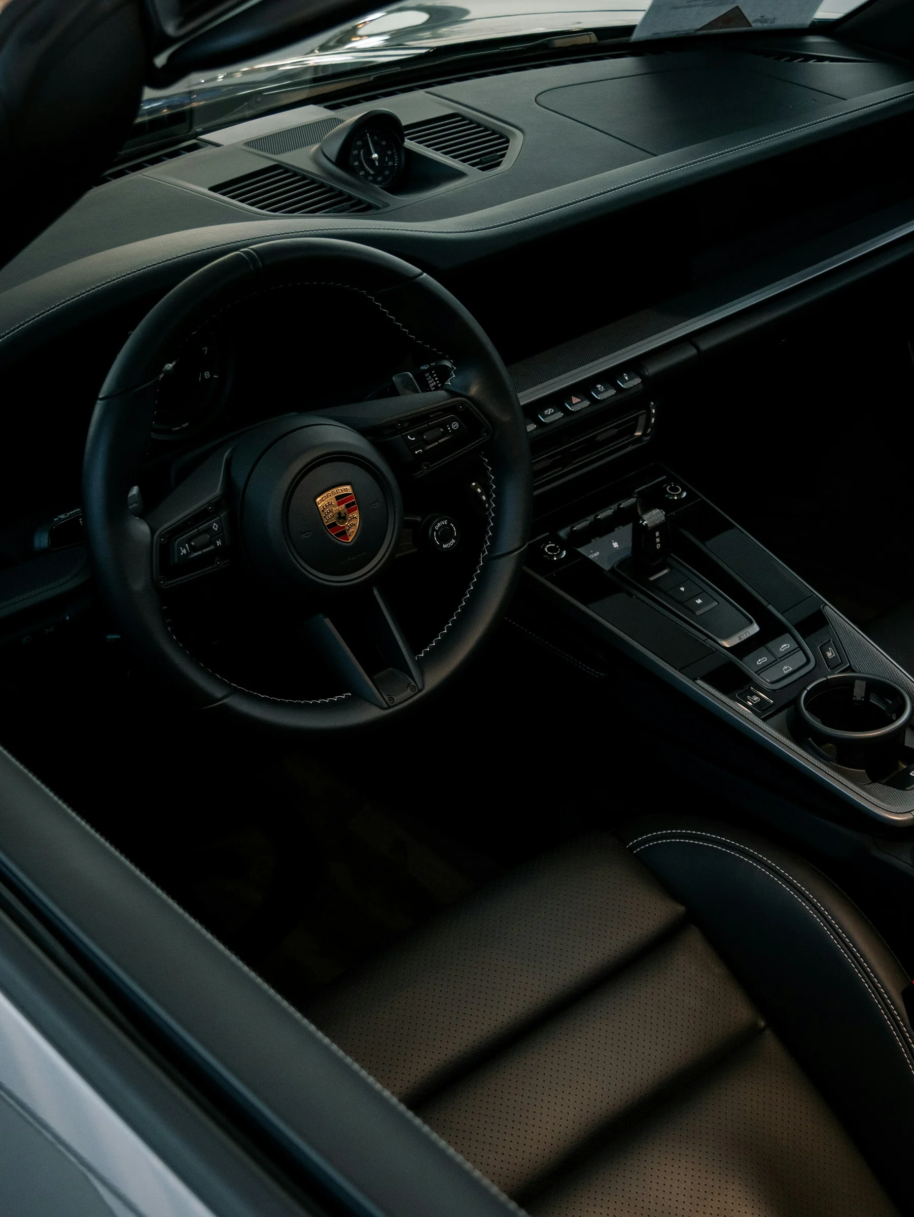 Premium Porsche cockpit interior